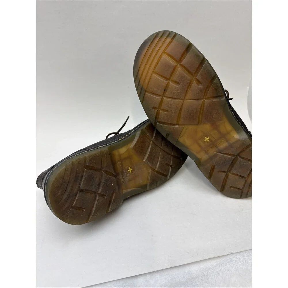 Dr. Martens Sussex Industrial Men's Sz 8M Brown Leather Work Boots Shoes.